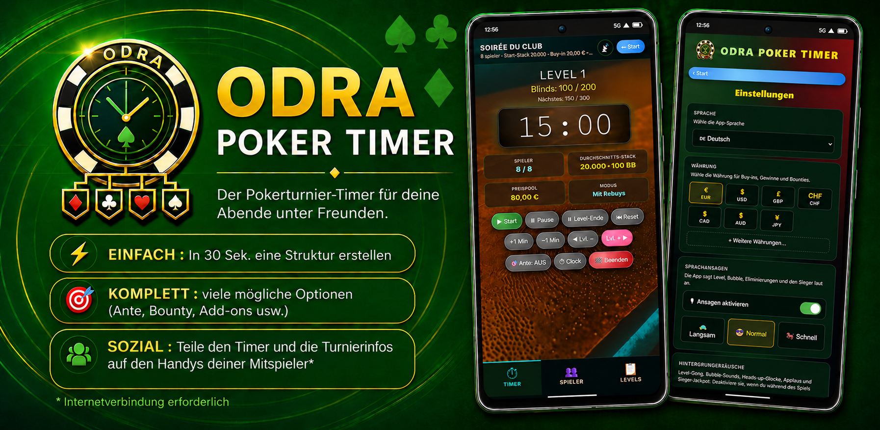 Odra Poker Timer — Banner