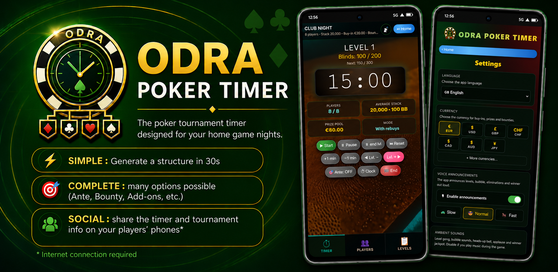 Odra Poker Timer — banner