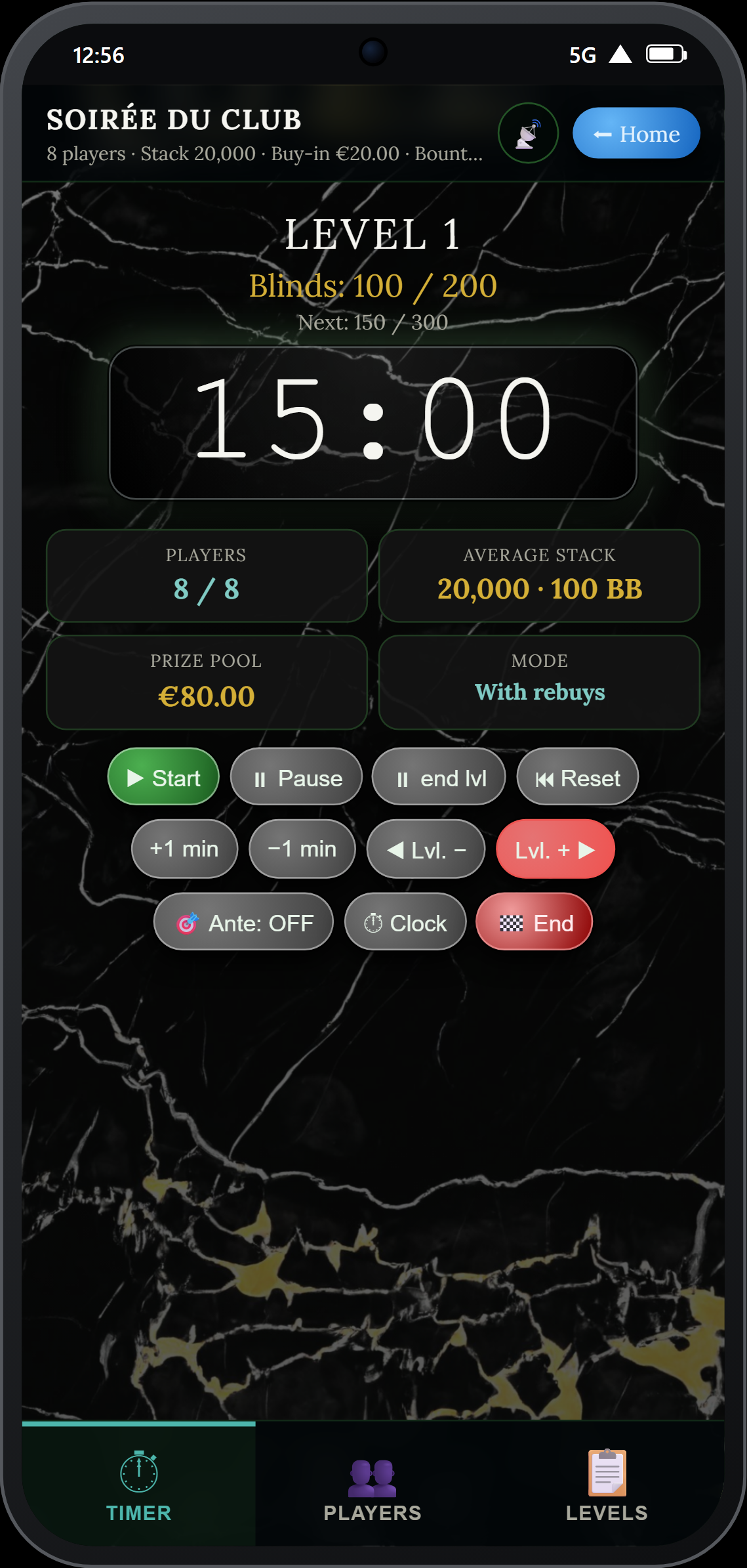 Timer in Monte Carlo mode