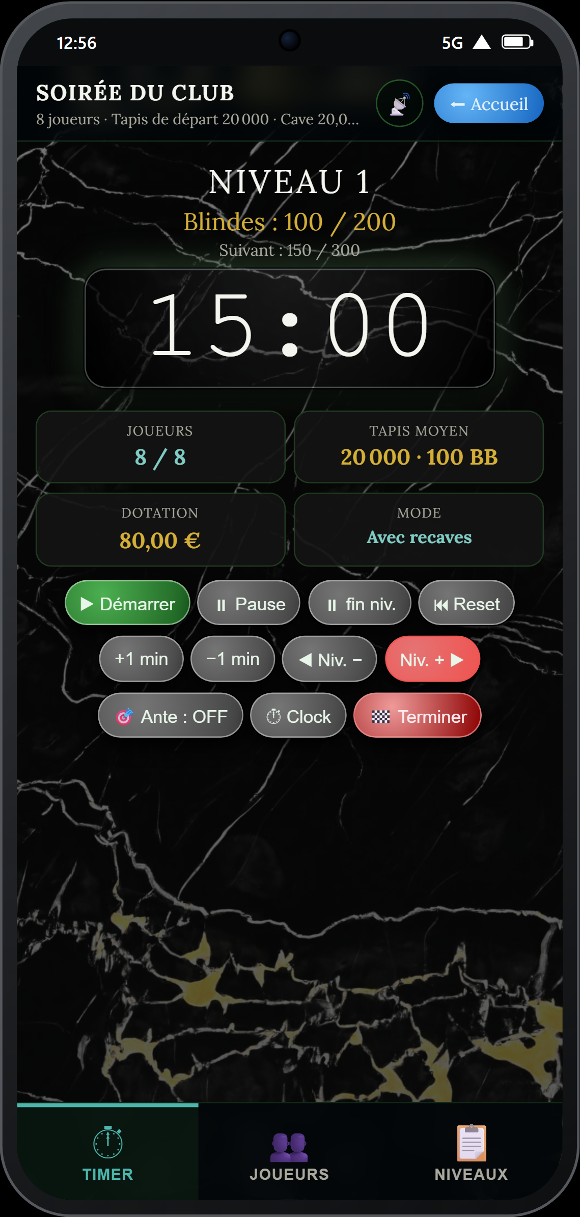 Timer en mode Monte Carlo