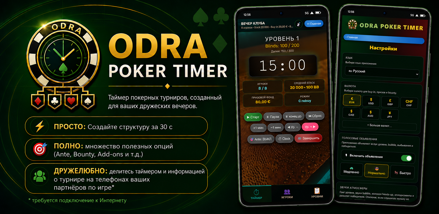 Odra Poker Timer — баннер