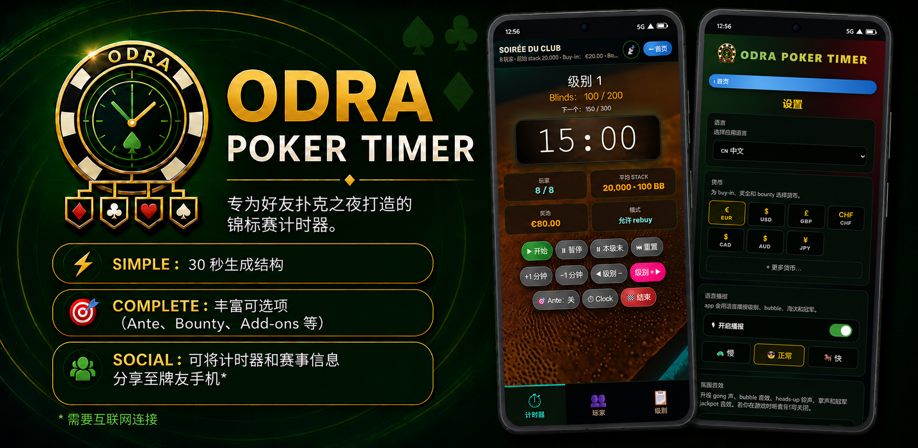 Odra Poker Timer — 横幅